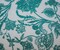 Dark Teal-White Nylon Floral Printed Mesh Tulle Knit Fabric By the Yard